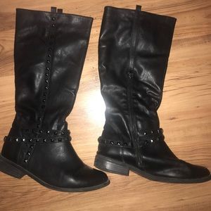 Tall black boots